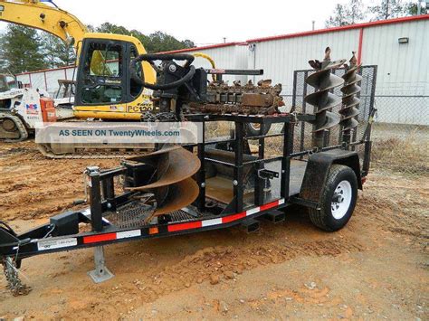 mini skid steer attachment trailer|bumper pull skid steer trailer.